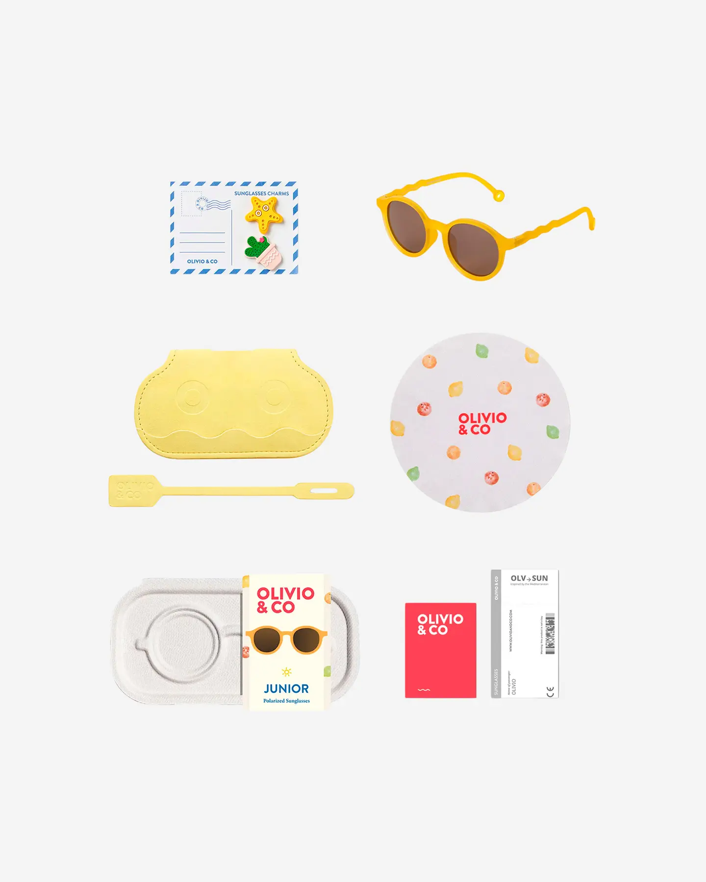 Очки JUNIOR Oval Sunglasses-Citrus Garden-Citrus Yellow — 4