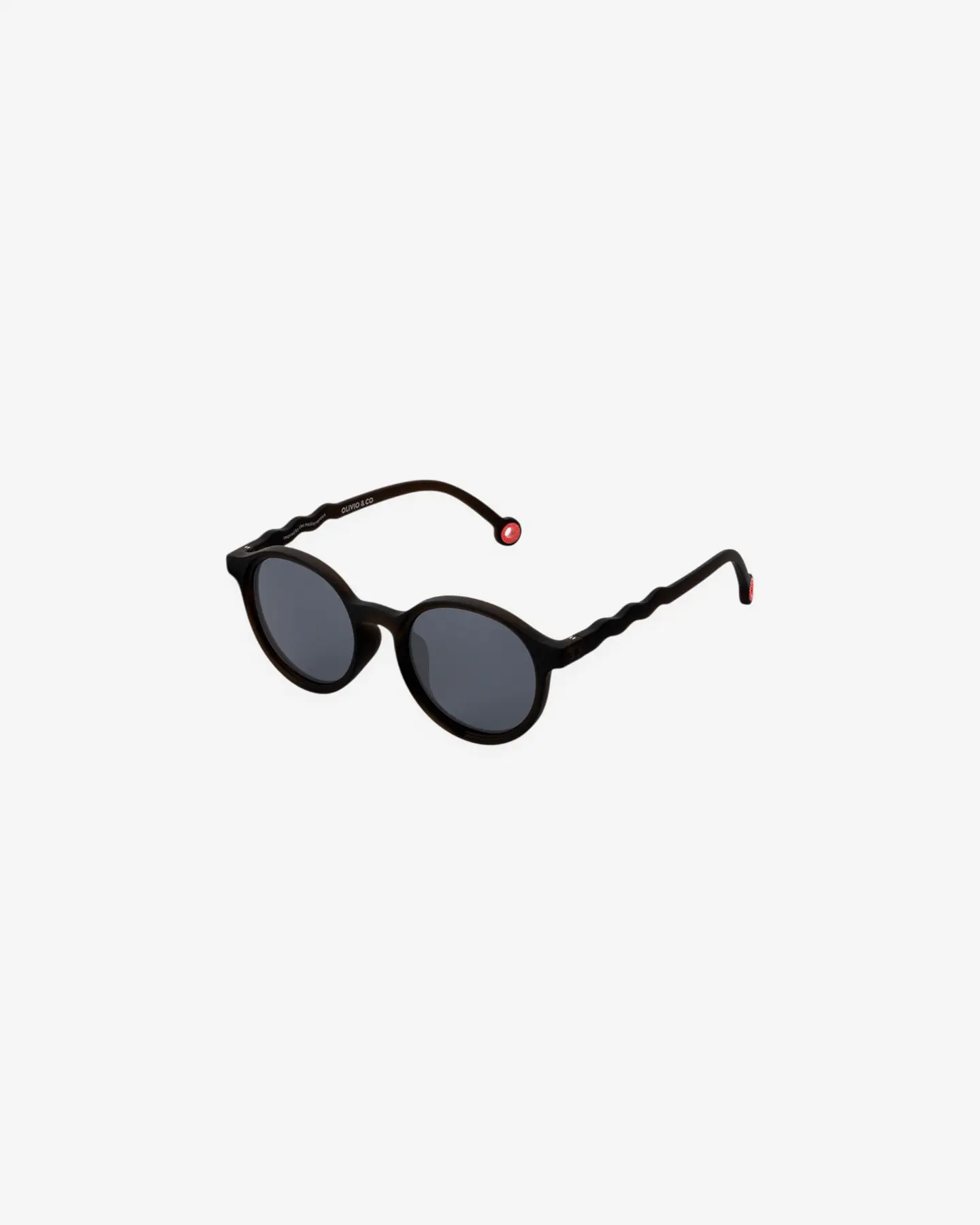 Очки JUNIOR Oval Sunglasses-Classic Olivio-Squid Black — 2