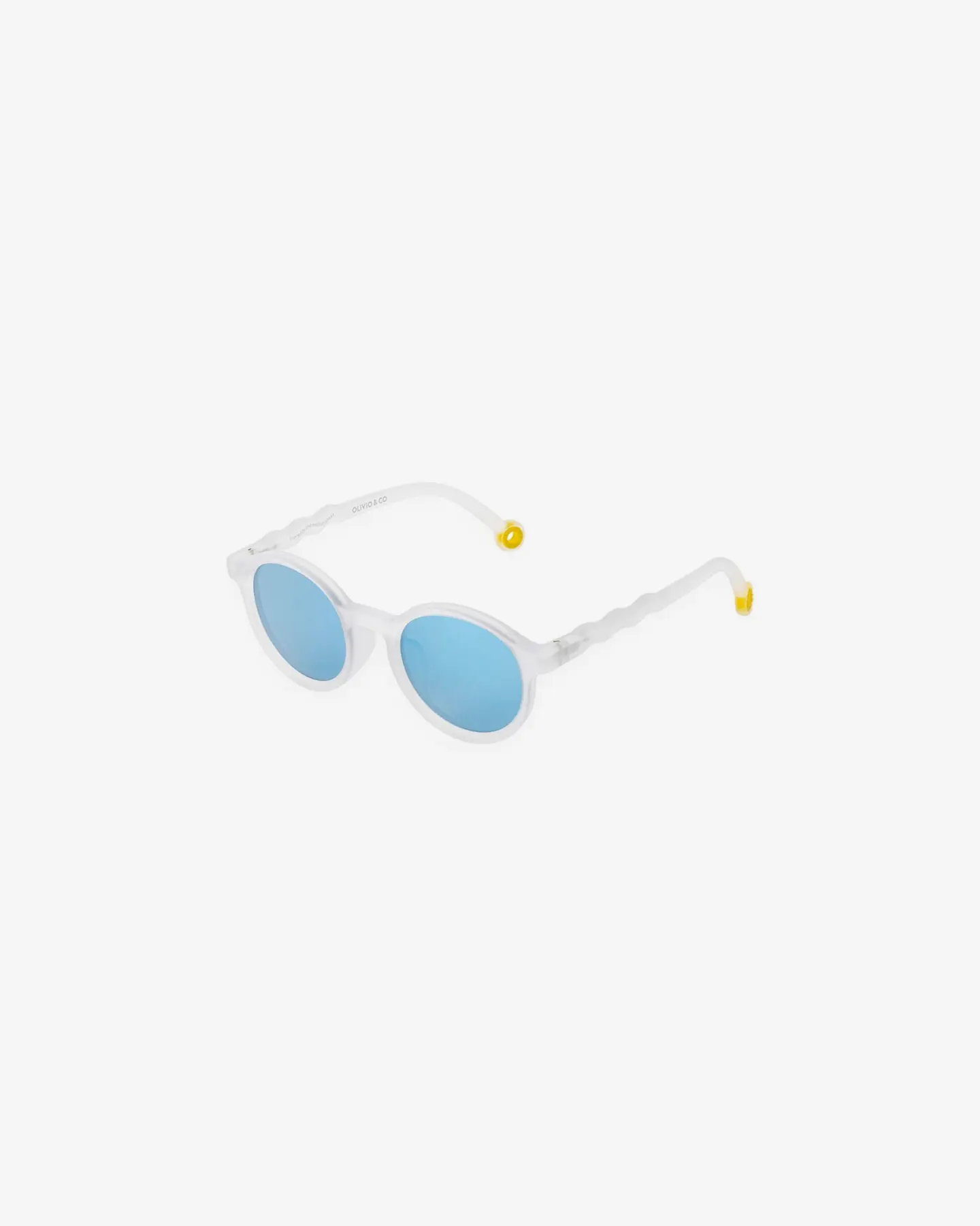 Очки JUNIOR Oval Sunglasses-Classic Olivio-Jellyfish White — 2