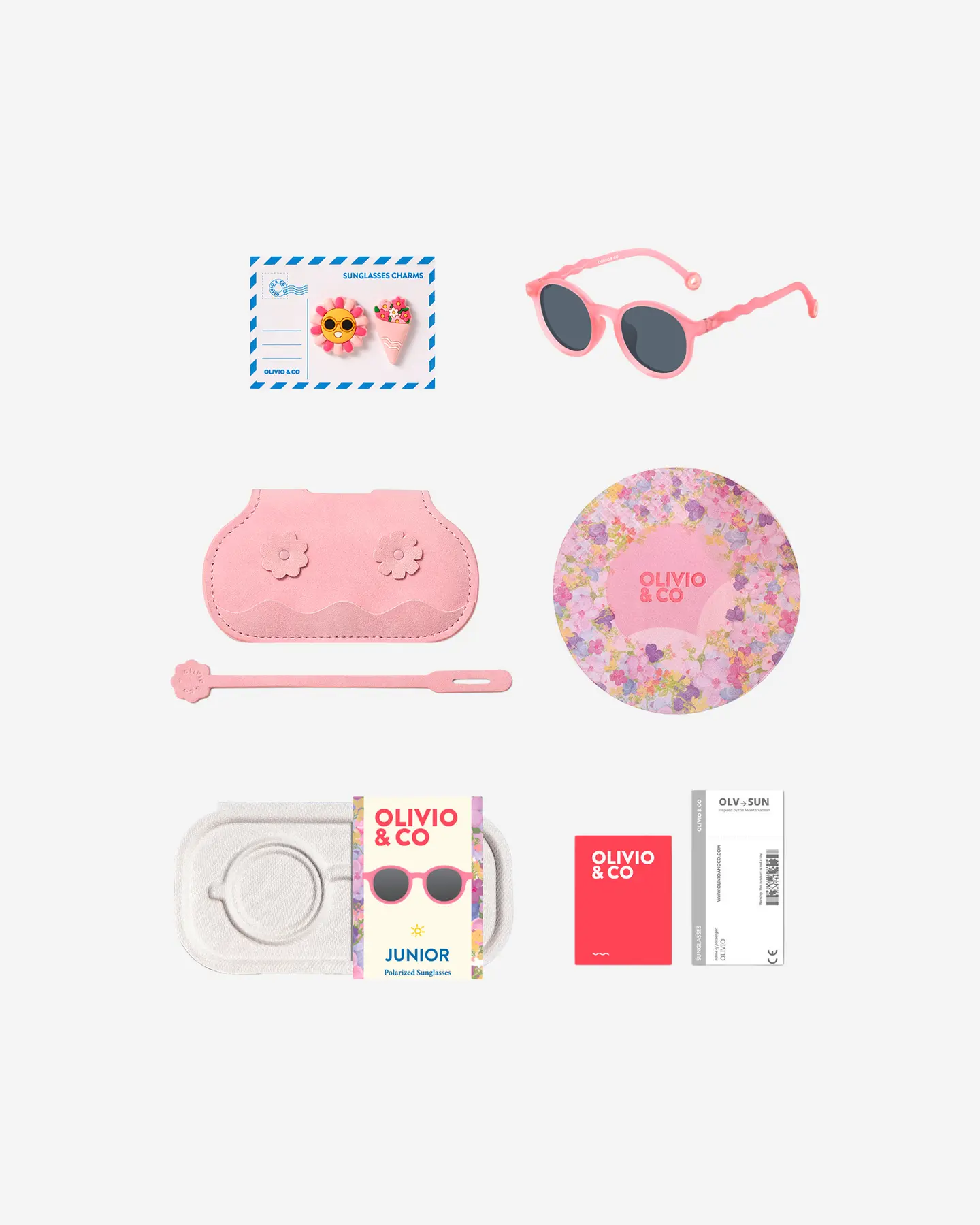 Очки JUNIOR Oval Sunglasses-Flower Stall-Rock Rose — 4