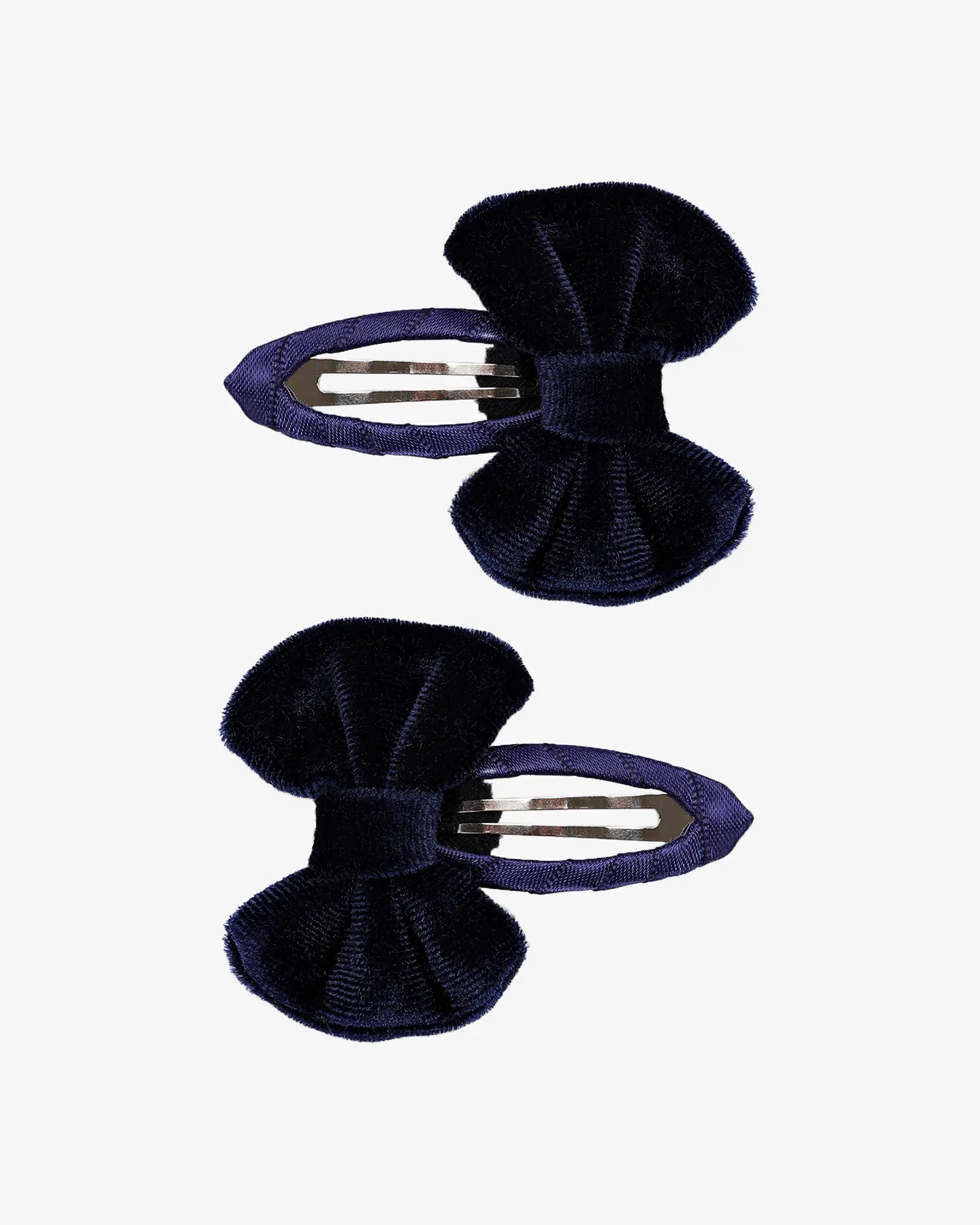 Заколка-клак Velours bow 2шт — 1