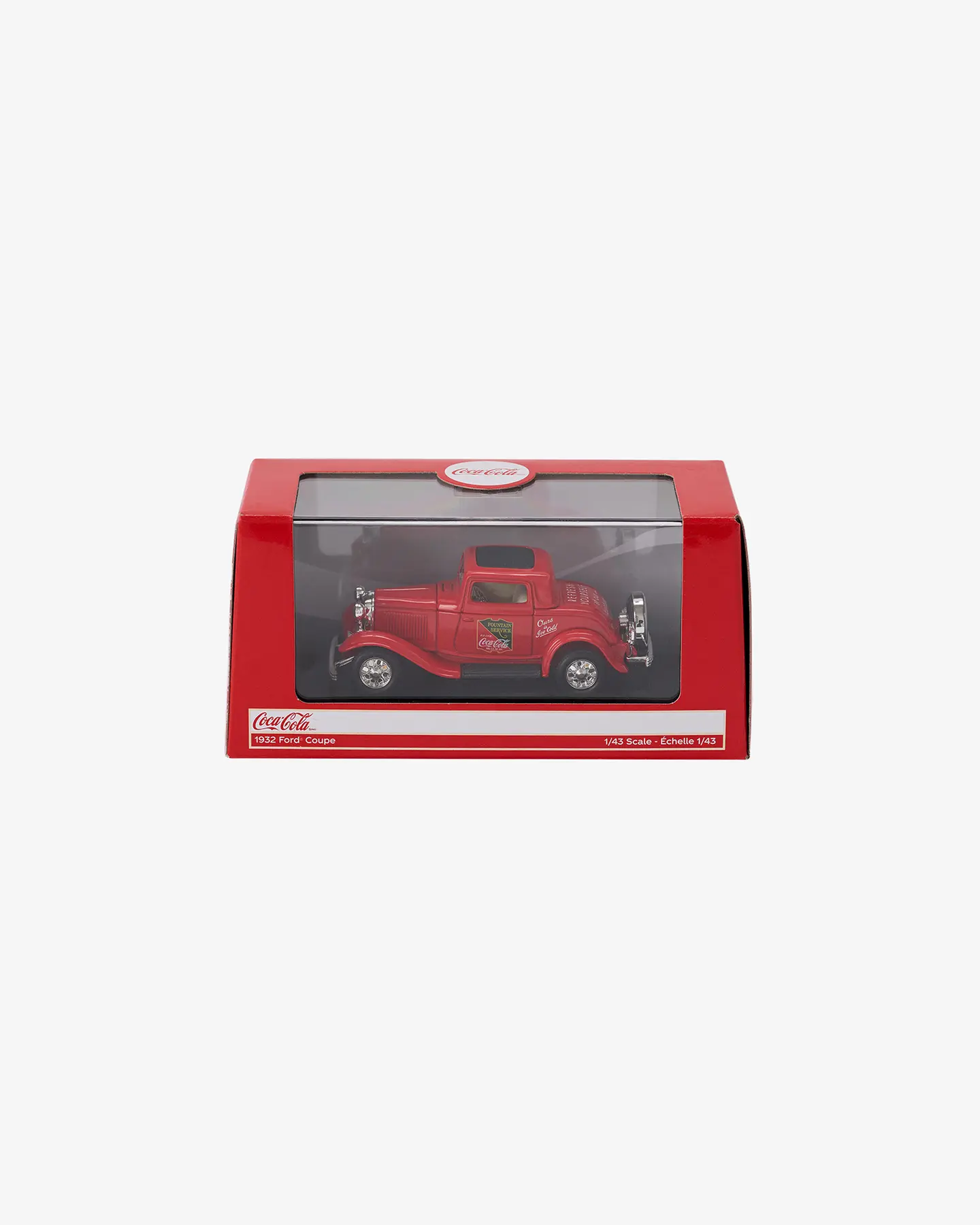 Машинка литая коллекционная Die-сast модель по лицензии Coca-Cola 1932 Ford Coupe, масштаб 1:43 — 5