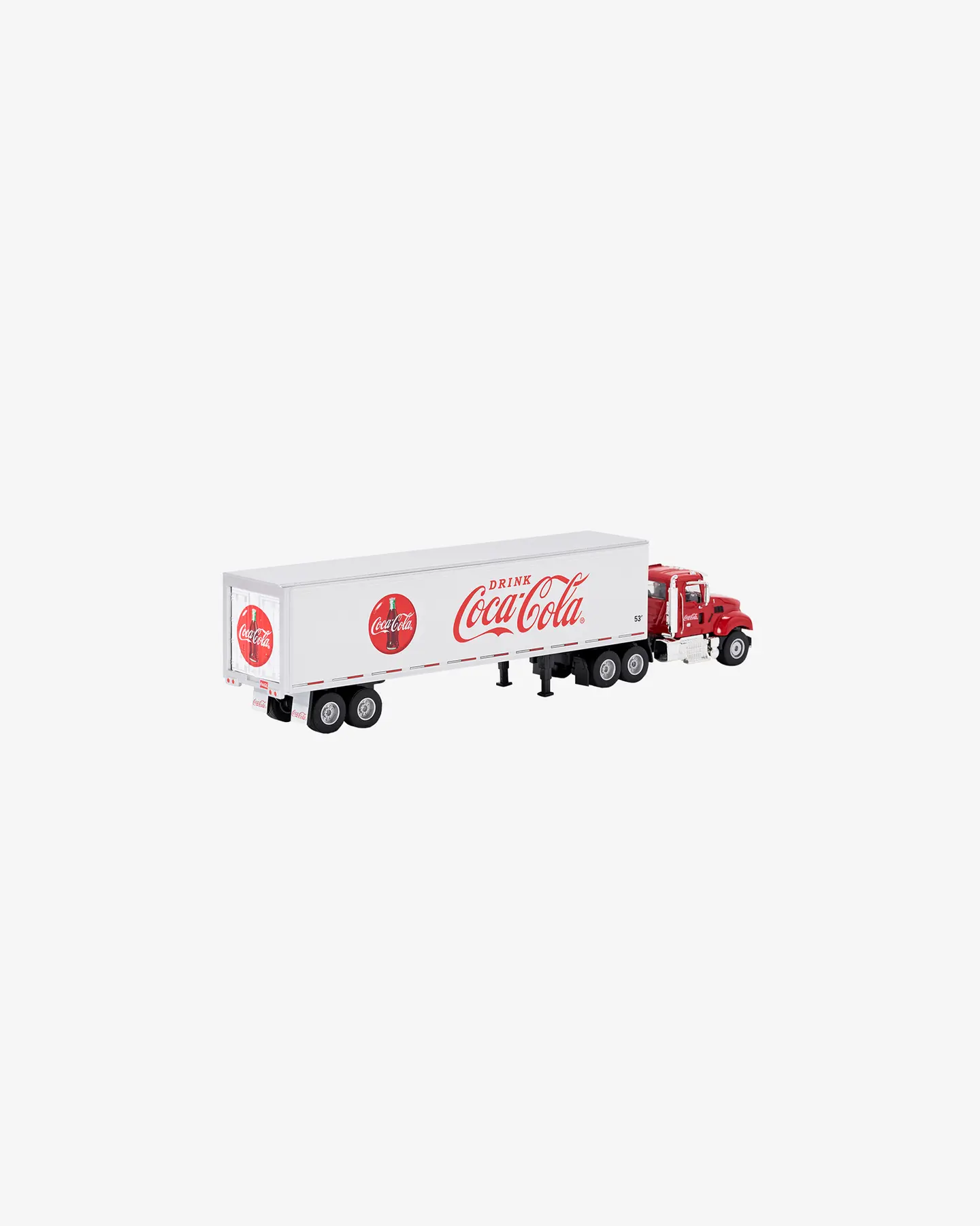 Машинка литая коллекционная Die-сast модель по лицензии Coca-Cola Drink Coca-Cola Tractor and Traile — 2