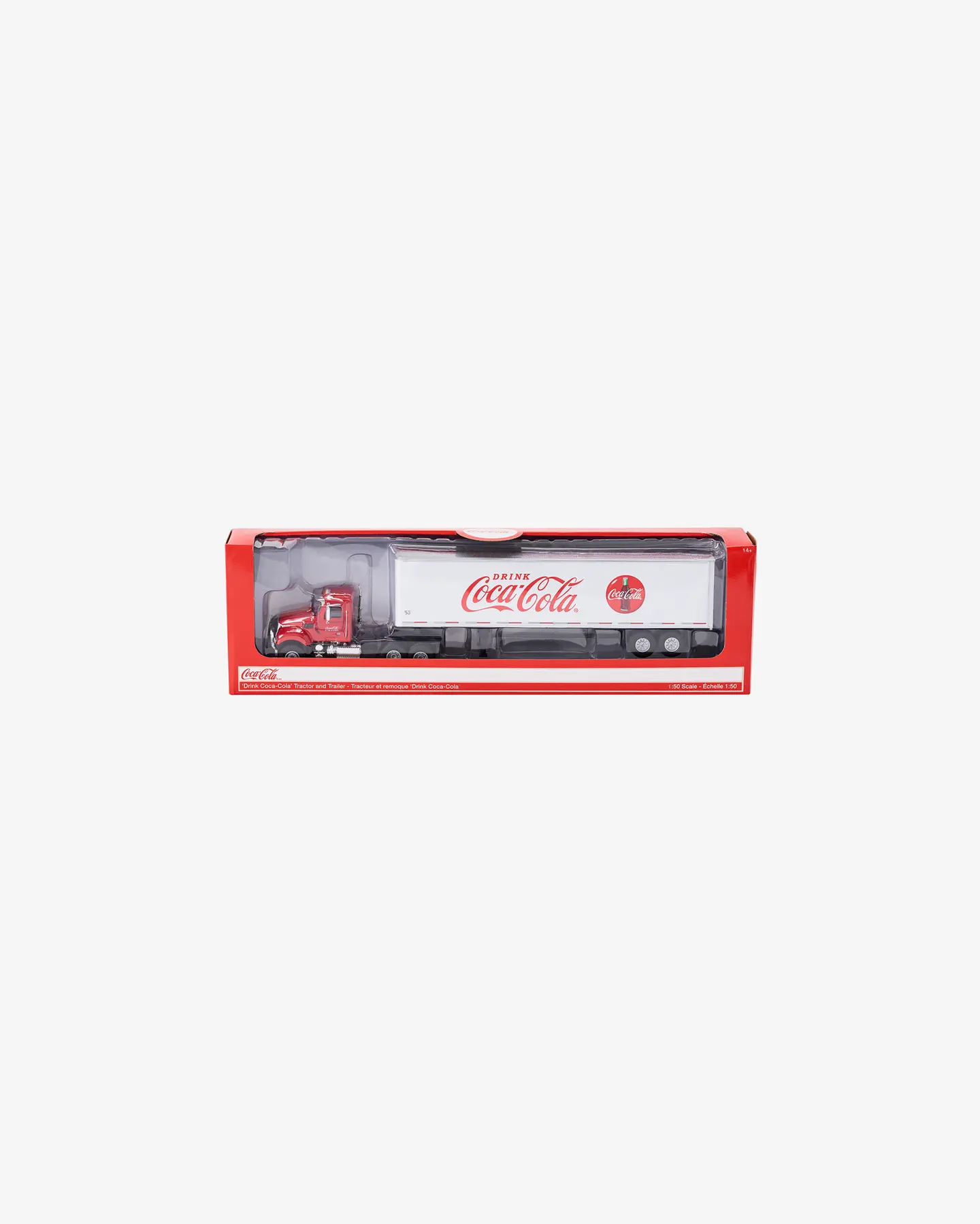 Машинка литая коллекционная Die-сast модель по лицензии Coca-Cola Drink Coca-Cola Tractor and Traile — 5