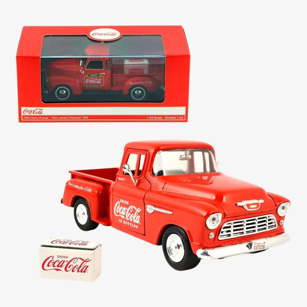 Машинка литая коллекционная модель по лицензии Coca-Cola 1953 Chevy Pickup — 4