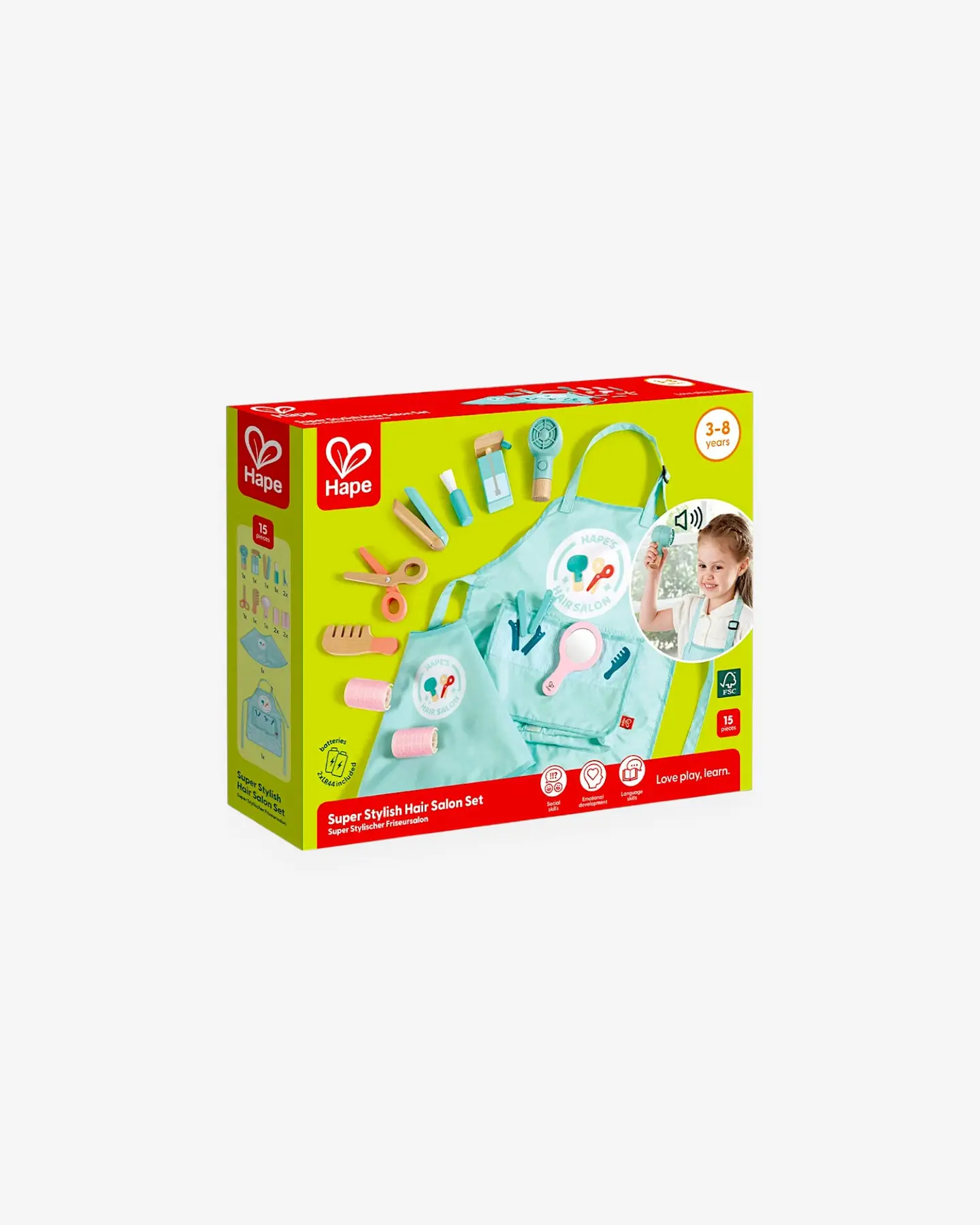 Игровой набор "Играем в профессии" Парикмахерская, 15 предметов — 3