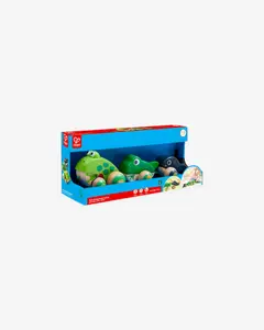 Игрушка для малышей "Веселая каталка" Семья лягушек на прогулке — 3