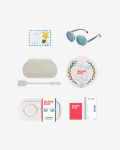 Очки JUNIOR Round Sunglasses-Olympia-Medallion Platinum — 4