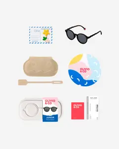 Очки JUNIOR Oval Sunglasses-Classic Olivio-Squid Black — 4