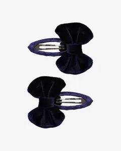 Заколка-клак Velours bow 2шт — 1