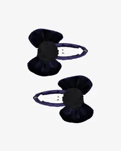 Заколка-клак Velours bow 2шт — 2