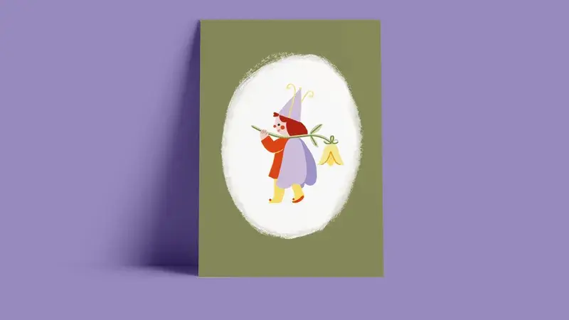 Wisteria х O.paper.paper — Открытка без золота OPPхWisteria