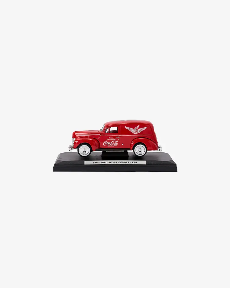 MOTOR CITY CLASSICS — Машинка литая коллекционная Die-сast модель по лицензии Coca-Cola 1940 Ford Sedan Cargo Van, масштаб