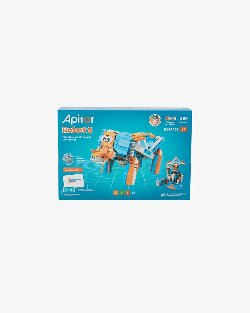 APITOR — Программируемый конструктор Apitor Robot S 10в1