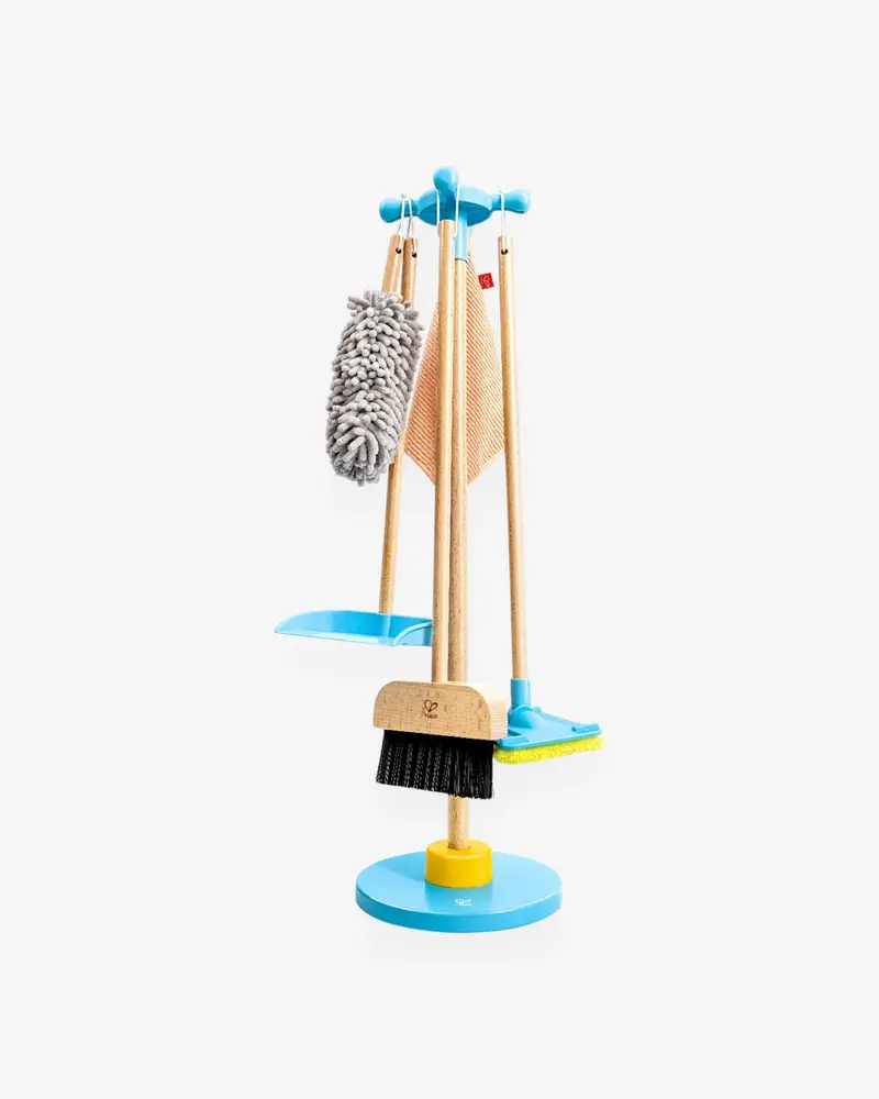 HAPE — Игровой набор для уборки «Маленькая хозяюшка» (на подставке), 6 элементов
